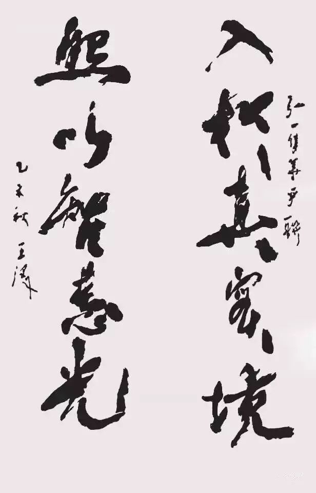 纪念王泽,一位年轻画家的离去|王泽作品草书七言联两幅