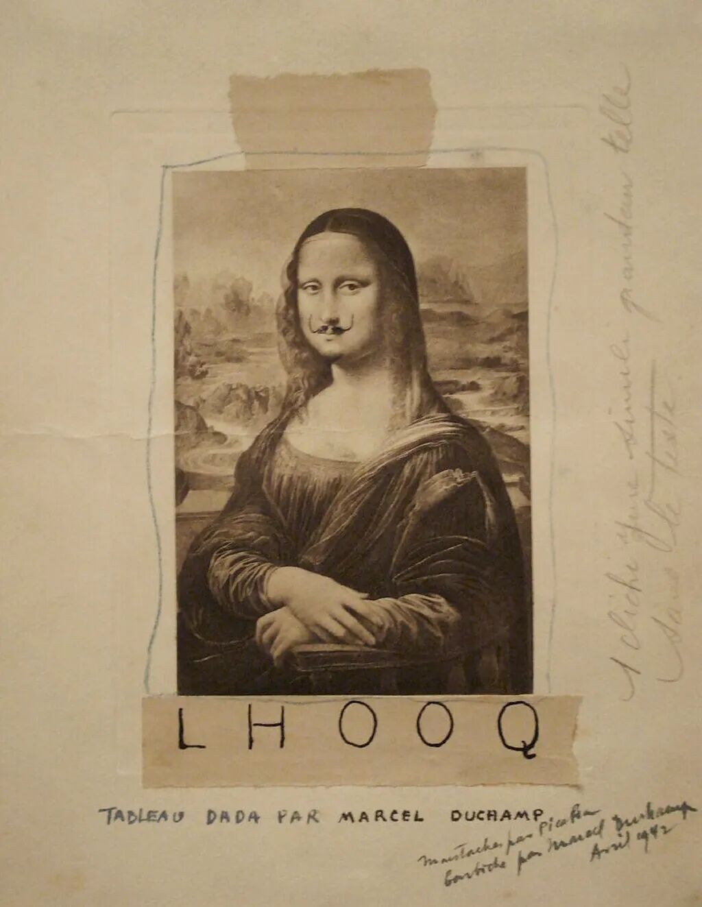 当代艺术家的“观念”，究竟是怎样｜杜尚《L.H.O.O.Q.》（1919）