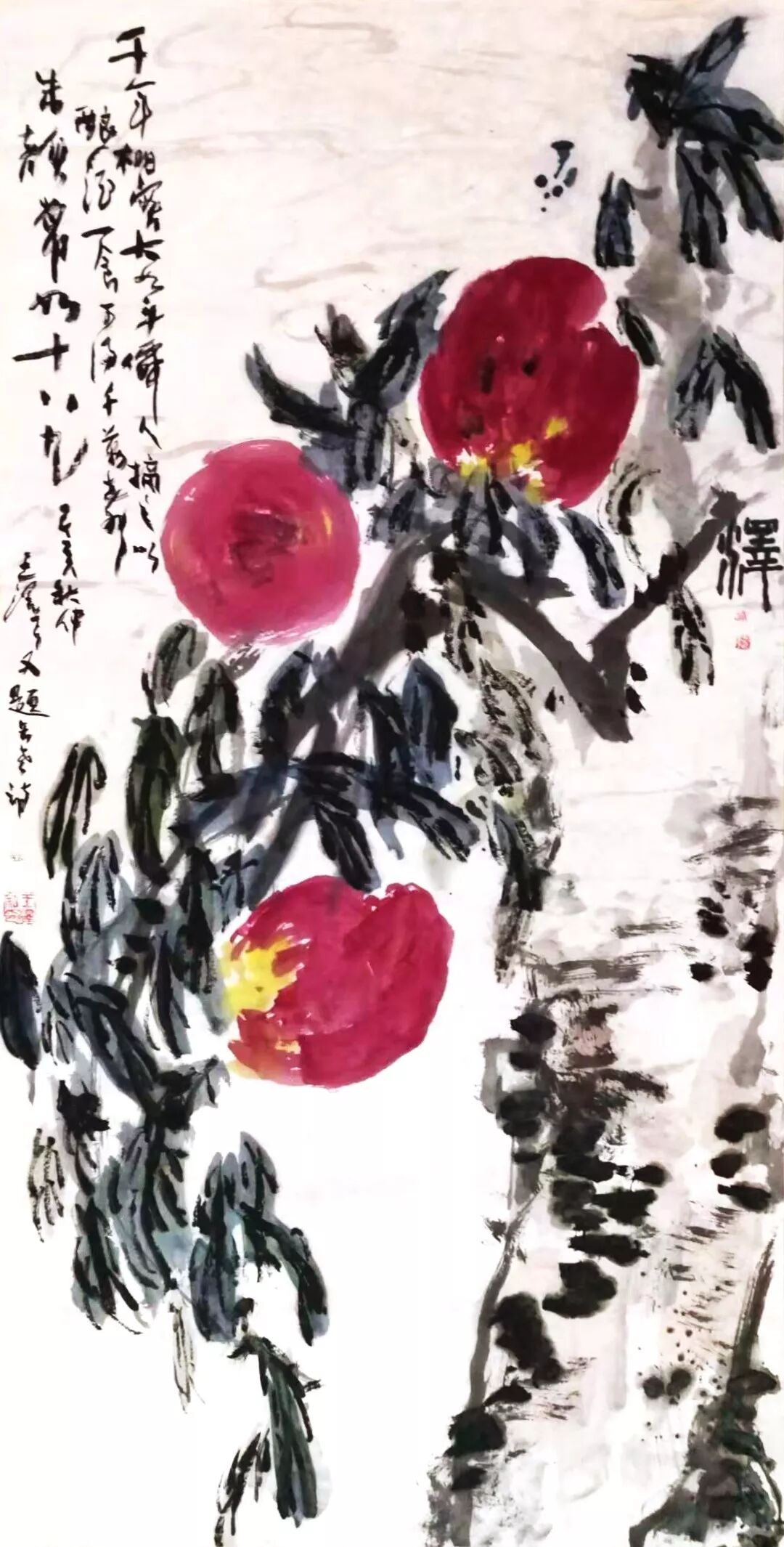 纪念王泽,一位年轻画家的离去|王泽作品《寿桃》