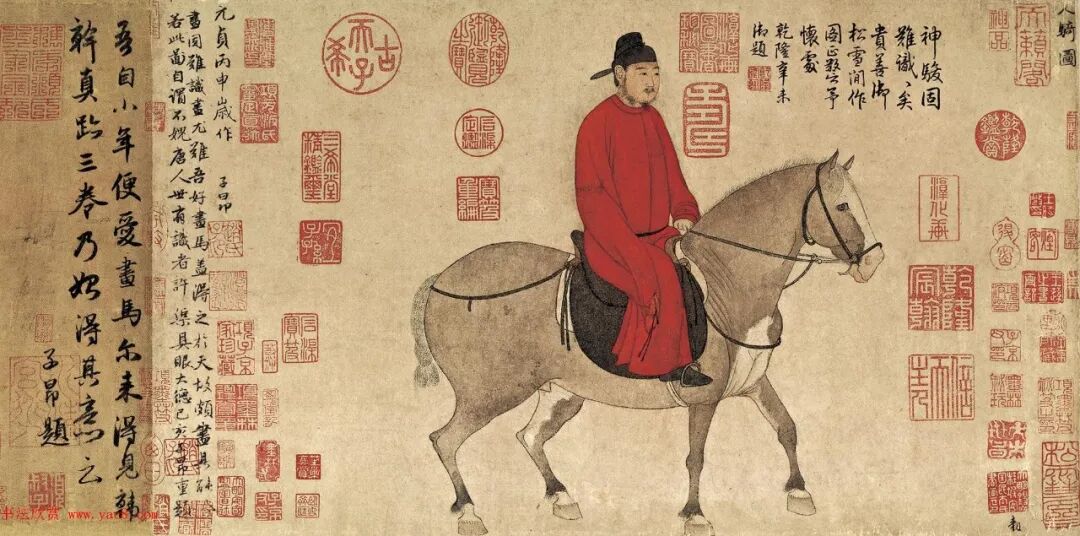 【除夕特稿】马年将至,当代艺术送|【元】赵孟頫《人骑图》