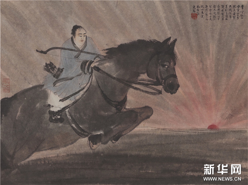 【除夕特稿】马年将至,当代艺术送|傅抱石《东君》1954年画