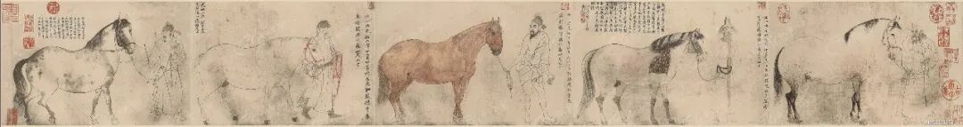 【除夕特稿】马年将至,当代艺术送|【宋】李公麟《五马图》