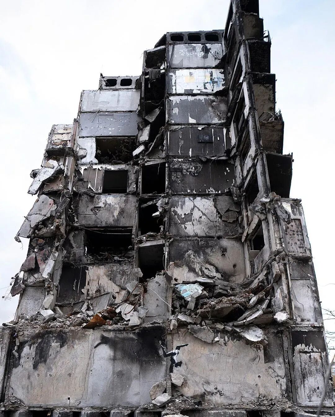 观察、介入与转译：构建当代艺术“｜上述几幅图为班克斯在俄罗斯乌克兰打仗后在基辅废墟之上创作的作品