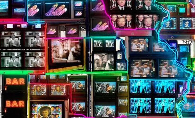 当代艺术家的“观念”，究竟是怎样｜白南准作品《电子超高速公路：美国大陆、阿拉斯加、夏威夷》1995年
