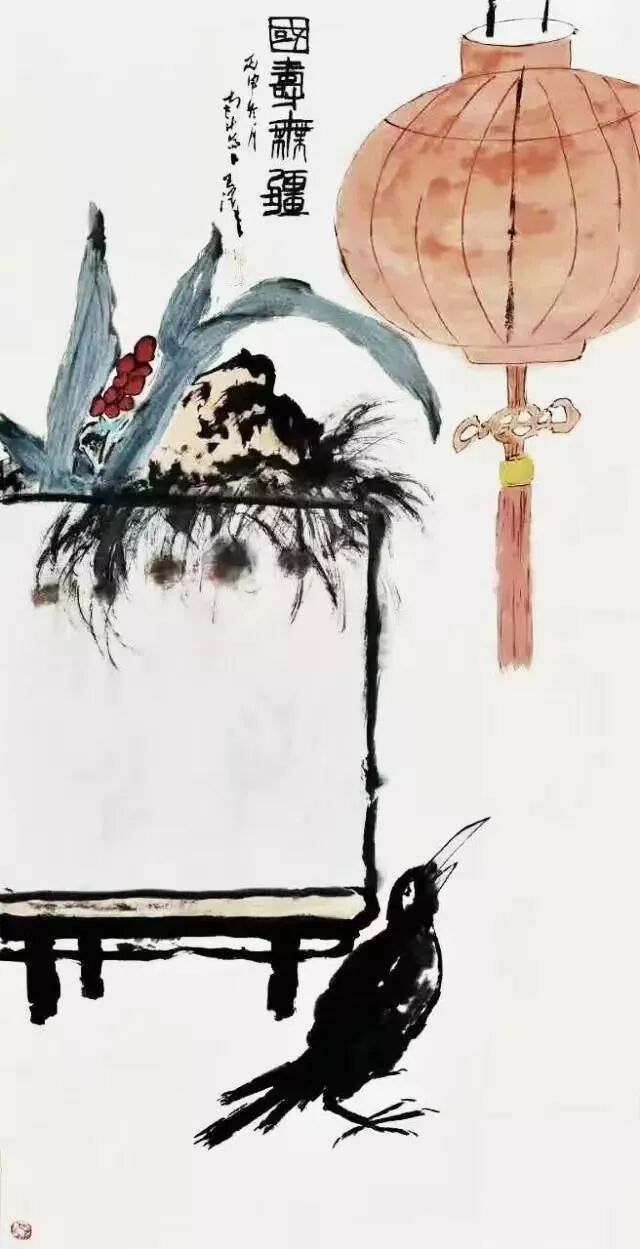 纪念王泽,一位年轻画家的离去|王泽作品《国寿无疆》