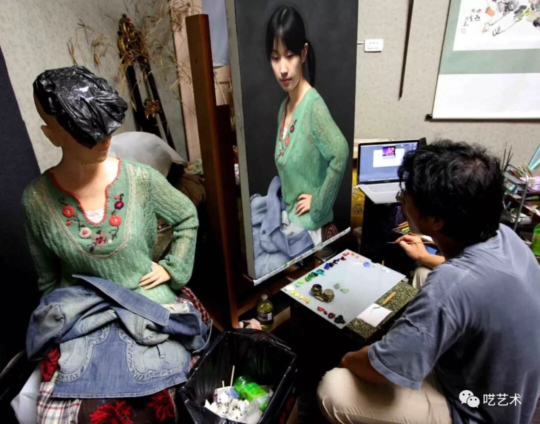 冷军超写实的天价油画,给中国艺术|插图3