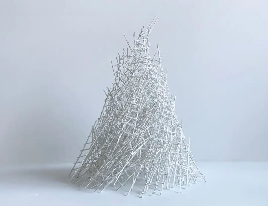 悲悯与“救赎”:当代艺术如何回应|集体之梦,2021年吸管和丙烯酸60x45x45厘米